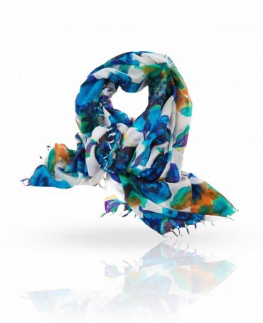 Палантин Женский ZW-BIGFL/BLUE